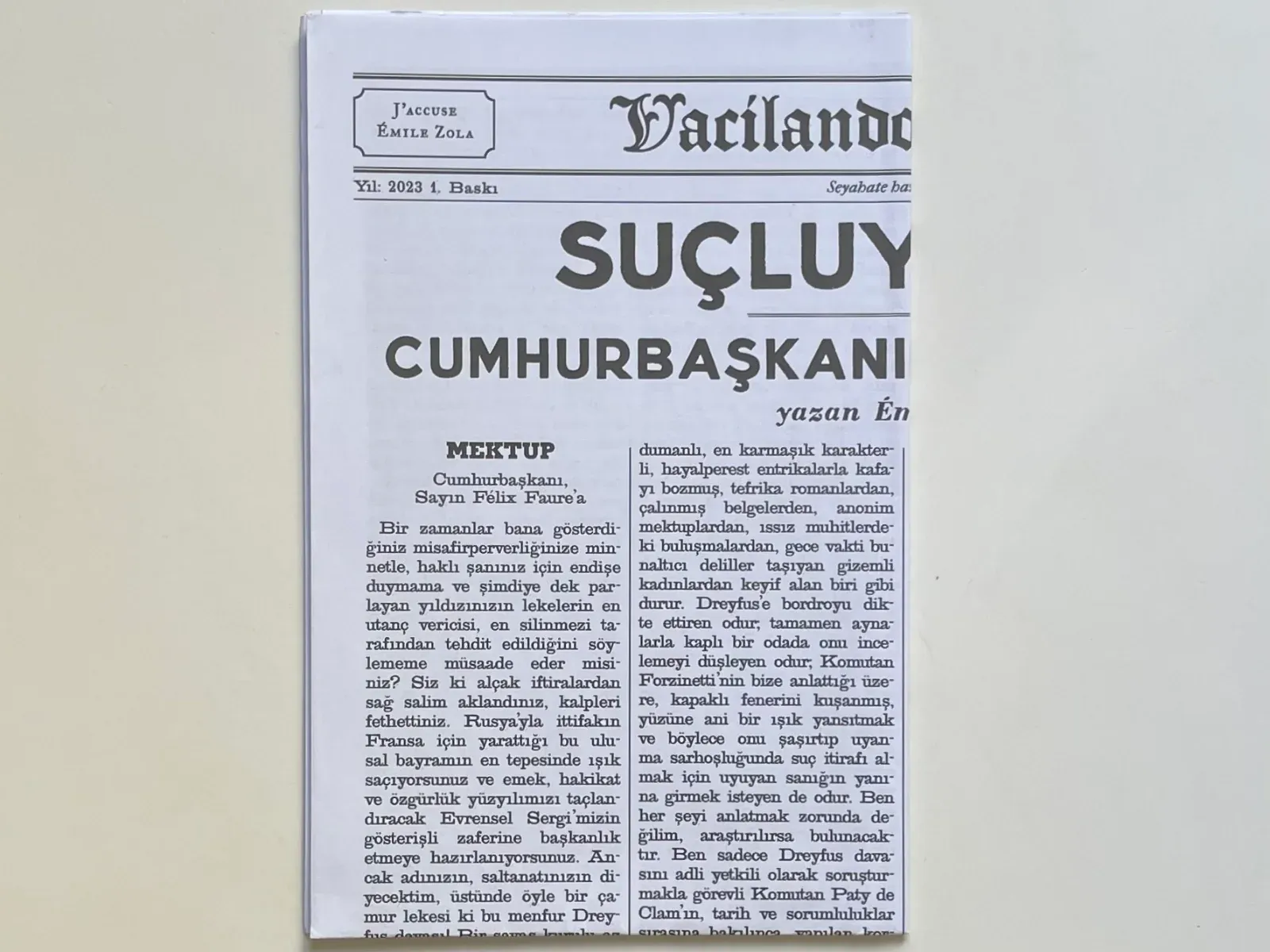 Suçluyorum!
